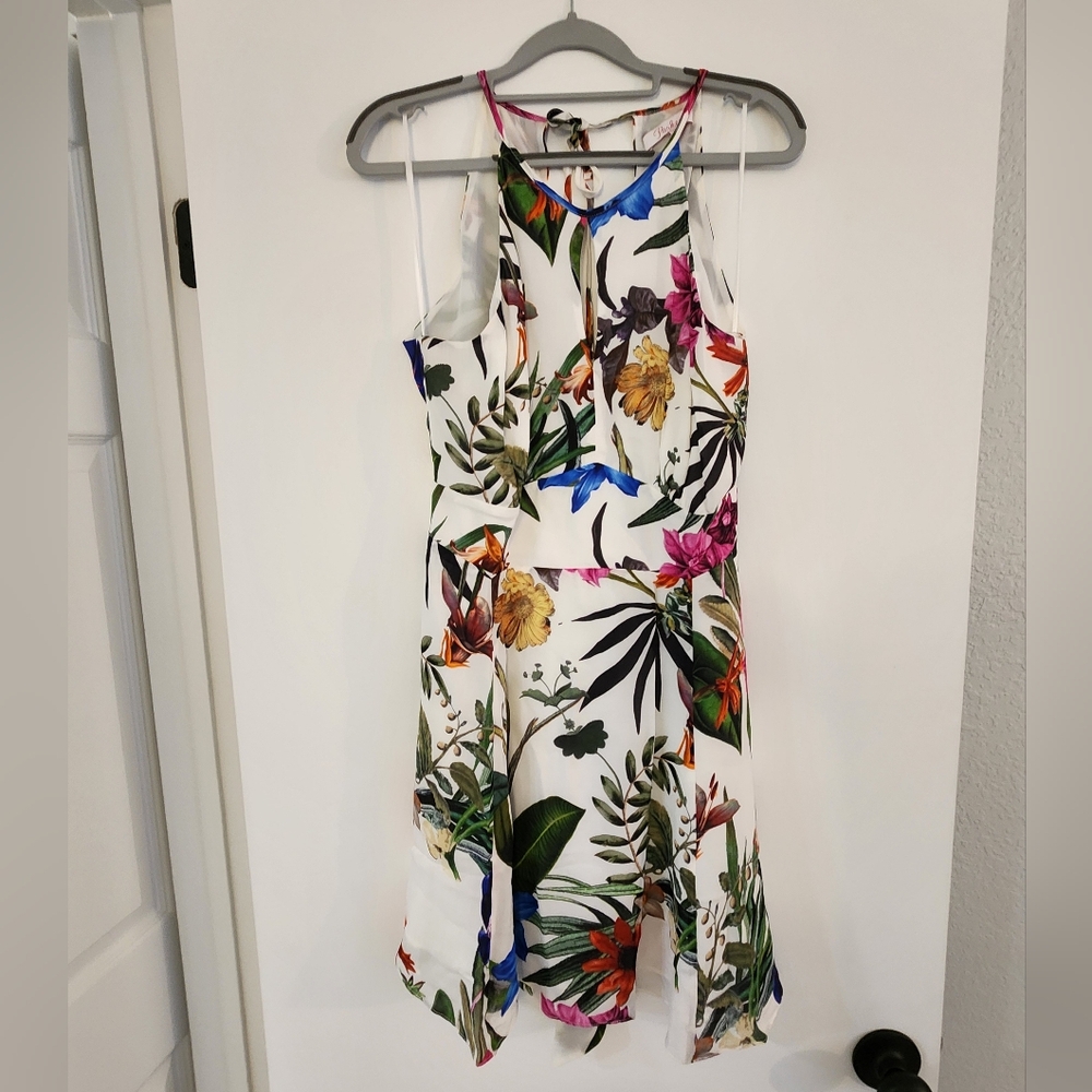 Parker Multicolor Silk Dress, M